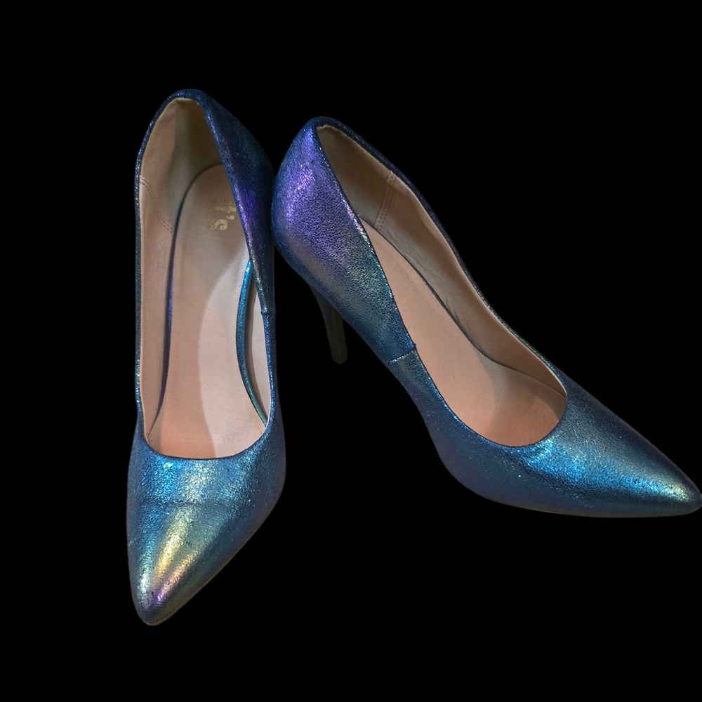 Elegant Blue Stiletto Heels